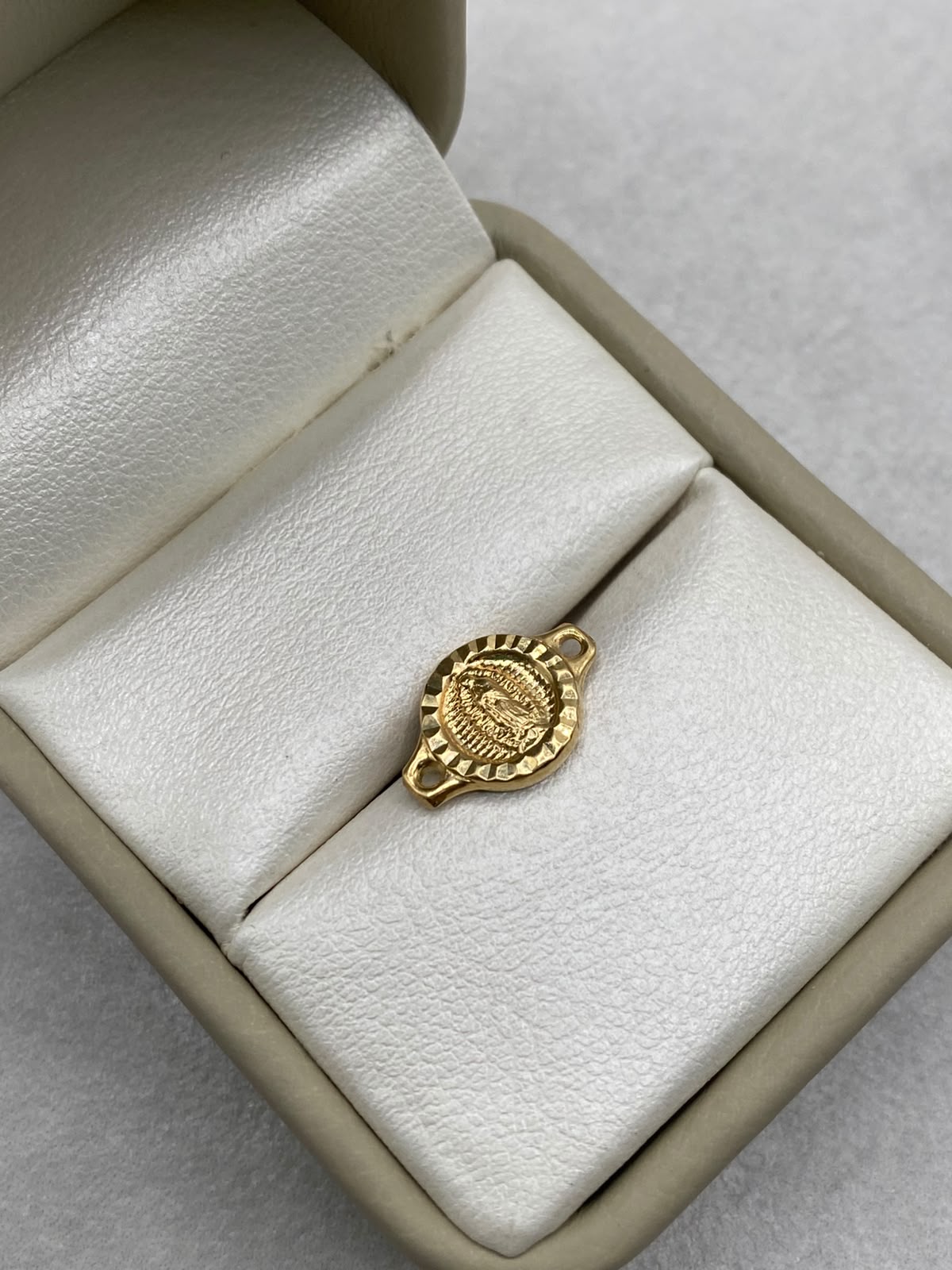 Tobillera Virgen Guadalupe Oro amarillo 18k 0,6 Gr / 1,5 Cm