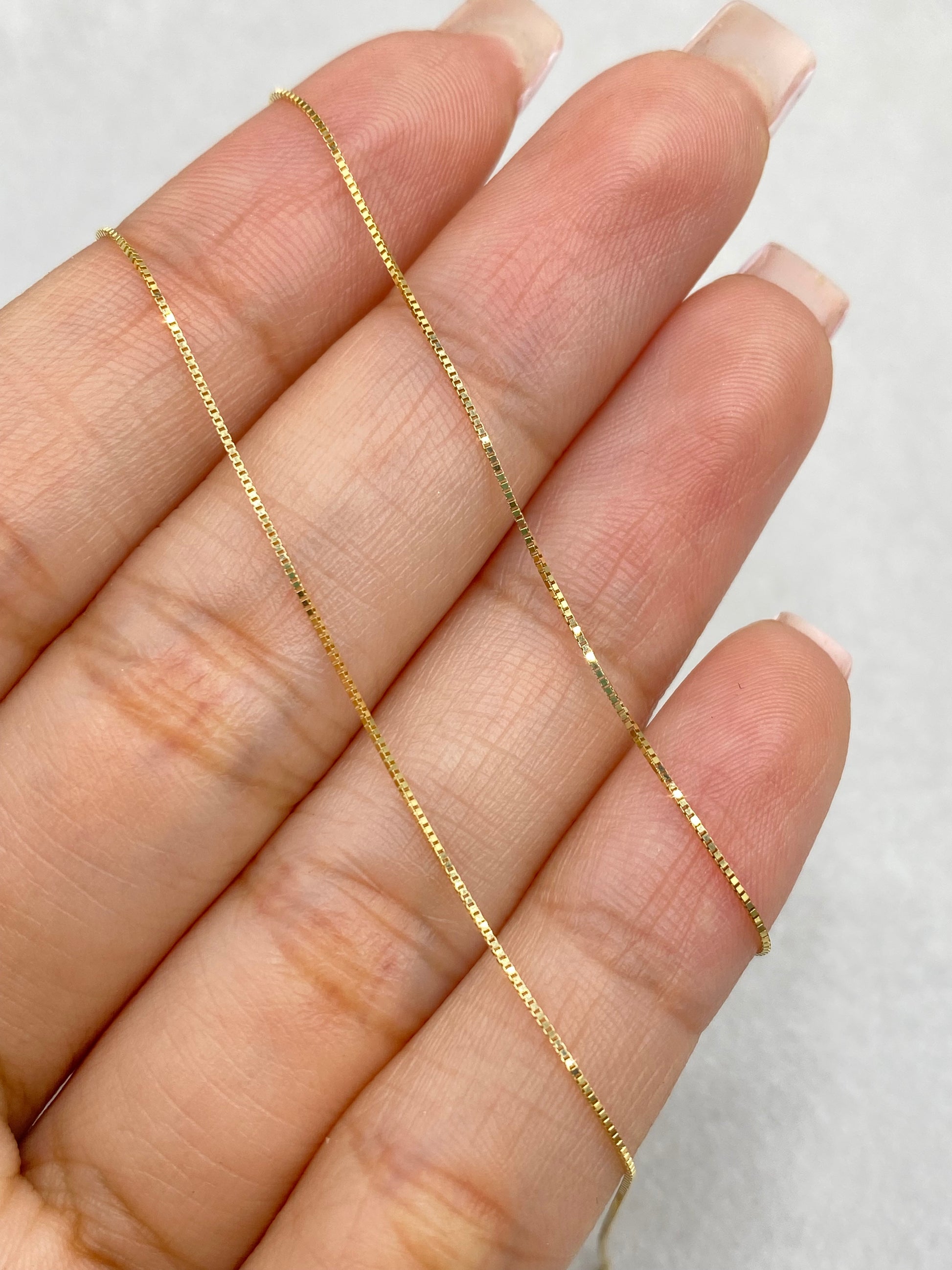 Cadena It Veneciana Oro amarillo 18k +1 / 1,17 Gr / 0,46 mm / 50 Cm