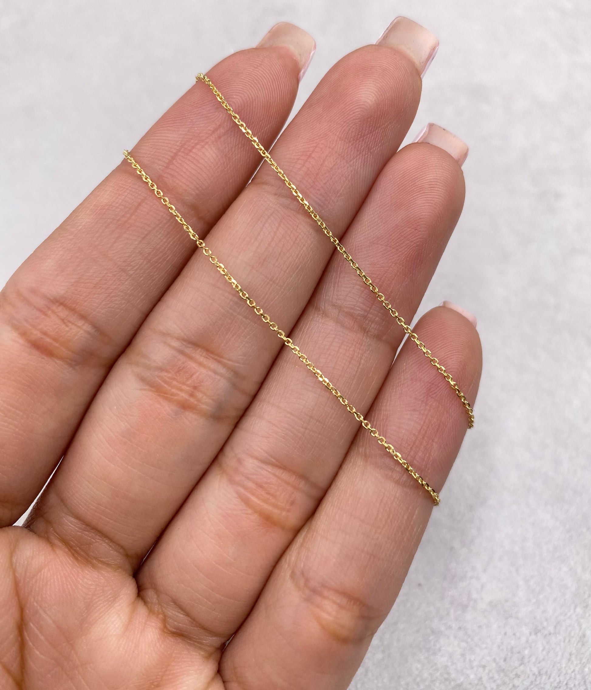 Cadena It Mini Aro Seguido Oro amarillo 18k 1,40 Gr / 0,8 mm / 50 Cm