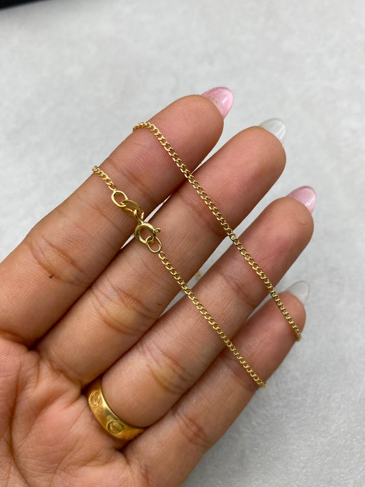Cadena It Cubana Oro amarillo 18k 2 Gr / 1,5 mm / 60 Cm