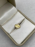 Herraje virgen guadalupe circones blancos (R)  Oro amarillo 18k 0,44 Gr / 1,0 Cm