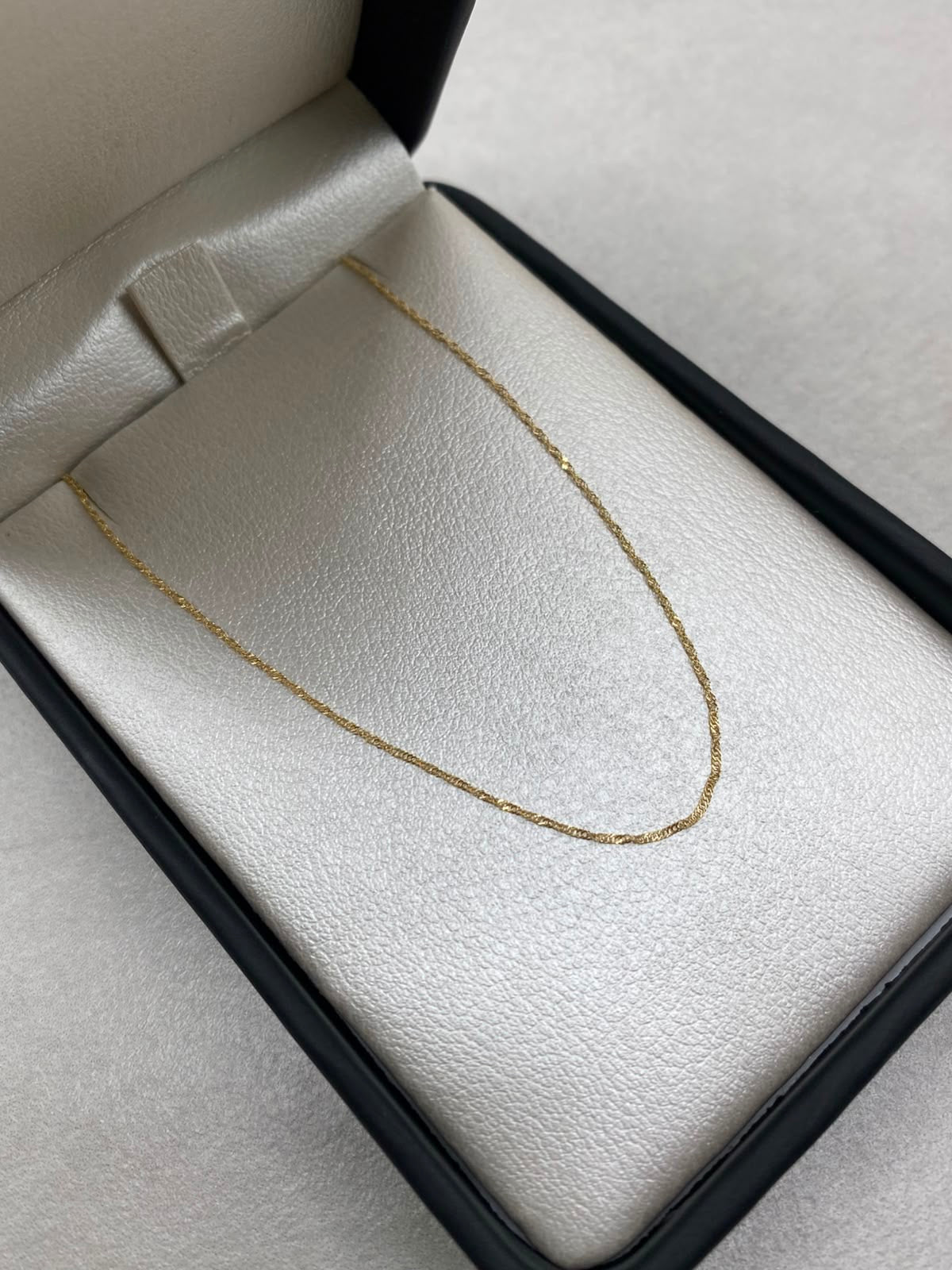 Cadena It Mini Singapur Oro amarillo 18k +2 / 0,58 Gr / 1 mm / 45 Cm