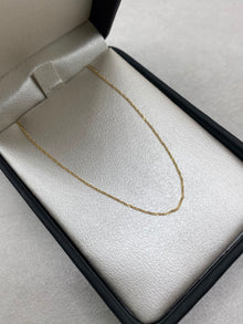 Cadena It Mini Singapur Oro amarillo 18k +2 / 0,58 Gr / 1 mm / 45 Cm