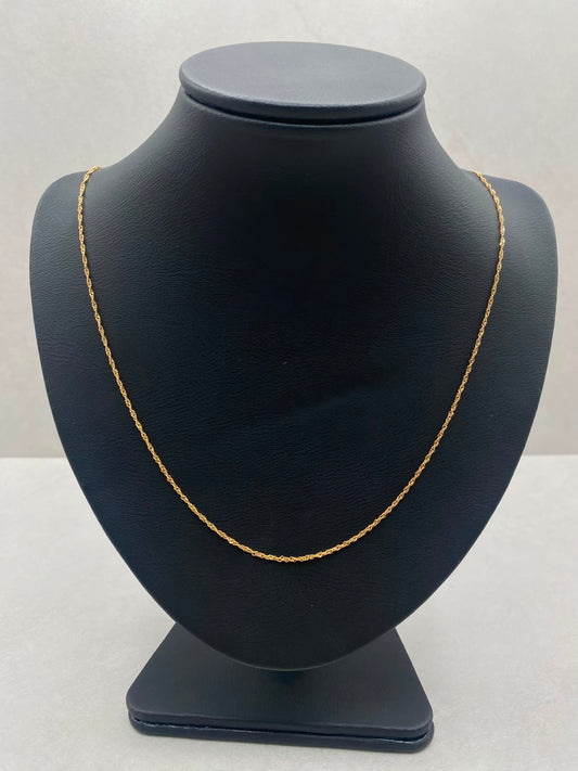 Cadena It singapur (R) Oro amarillo 18k +1 / 1,75 Gr / 1,5 mm / 50 Cm