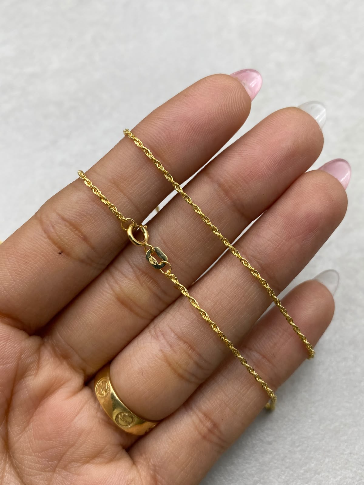 Cadena It Lazo Oro amarillo 18k +1 / 1,03 Gr / 2 mm / 60 Cm