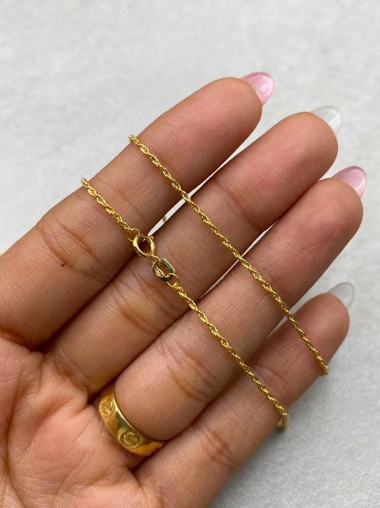 Cadena It Lazo Oro amarillo 18k +1 / 1,03 Gr / 2 mm / 60 Cm