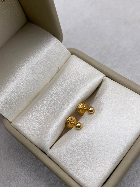 Topos bola lisa (r) Oro amarillo 18k 0,45 Gr / 3,0 mm
