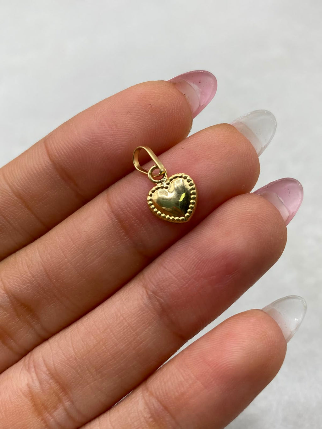 Dije Corazón Oro amarillo 18k 0,33 Gr / 1,5 Cm
