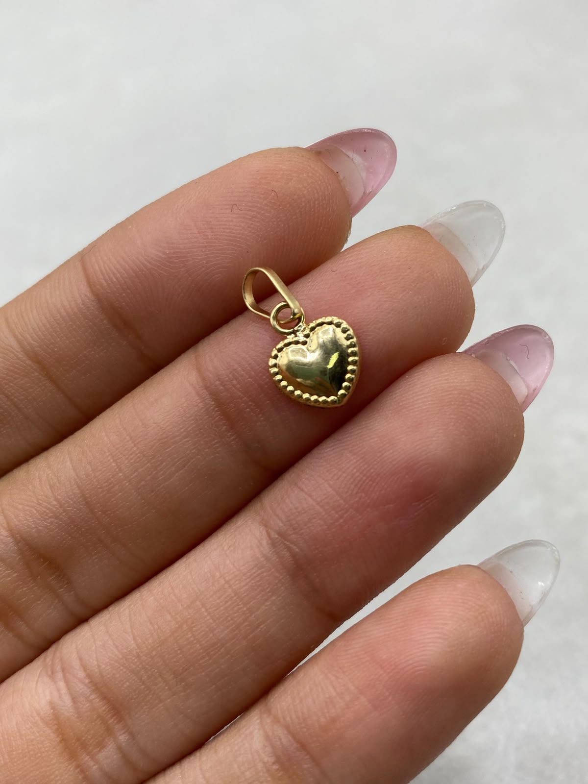 Dije Corazón Oro amarillo 18k 0,33 Gr / 1,5 Cm