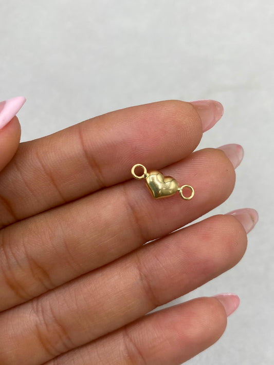 Herraje corazon inflado Oro amarillo 18k 0,27 Gr / 2,0 Cm