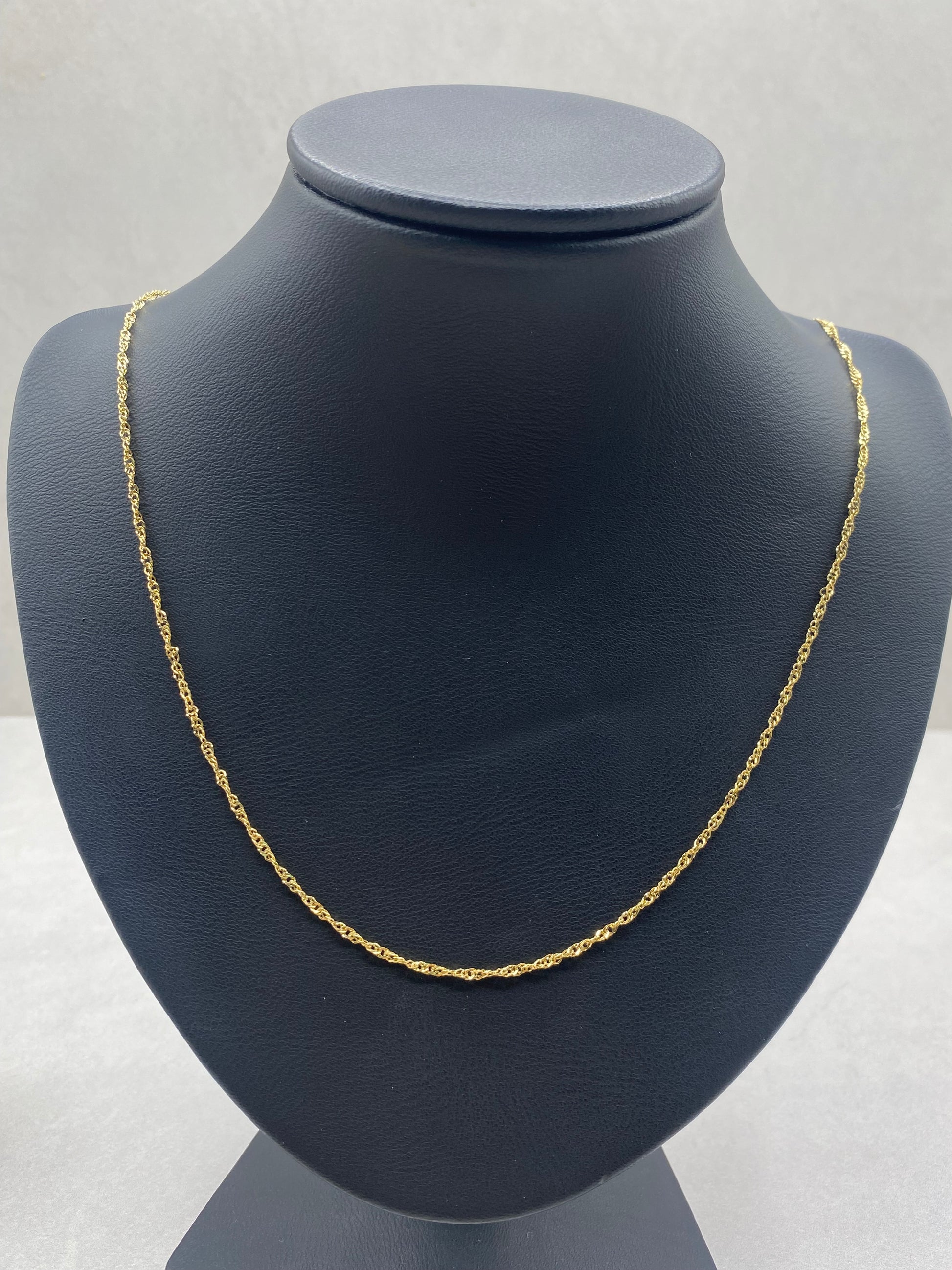 Cadena It singapur Oro amarillo 18k +1 / 1,0 Gr / 2,0 mm / 50 Cm
