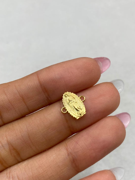 Herraje virgen silueta guadalupe Oro amarillo 18k 0,38 Gr / 2 Cm
