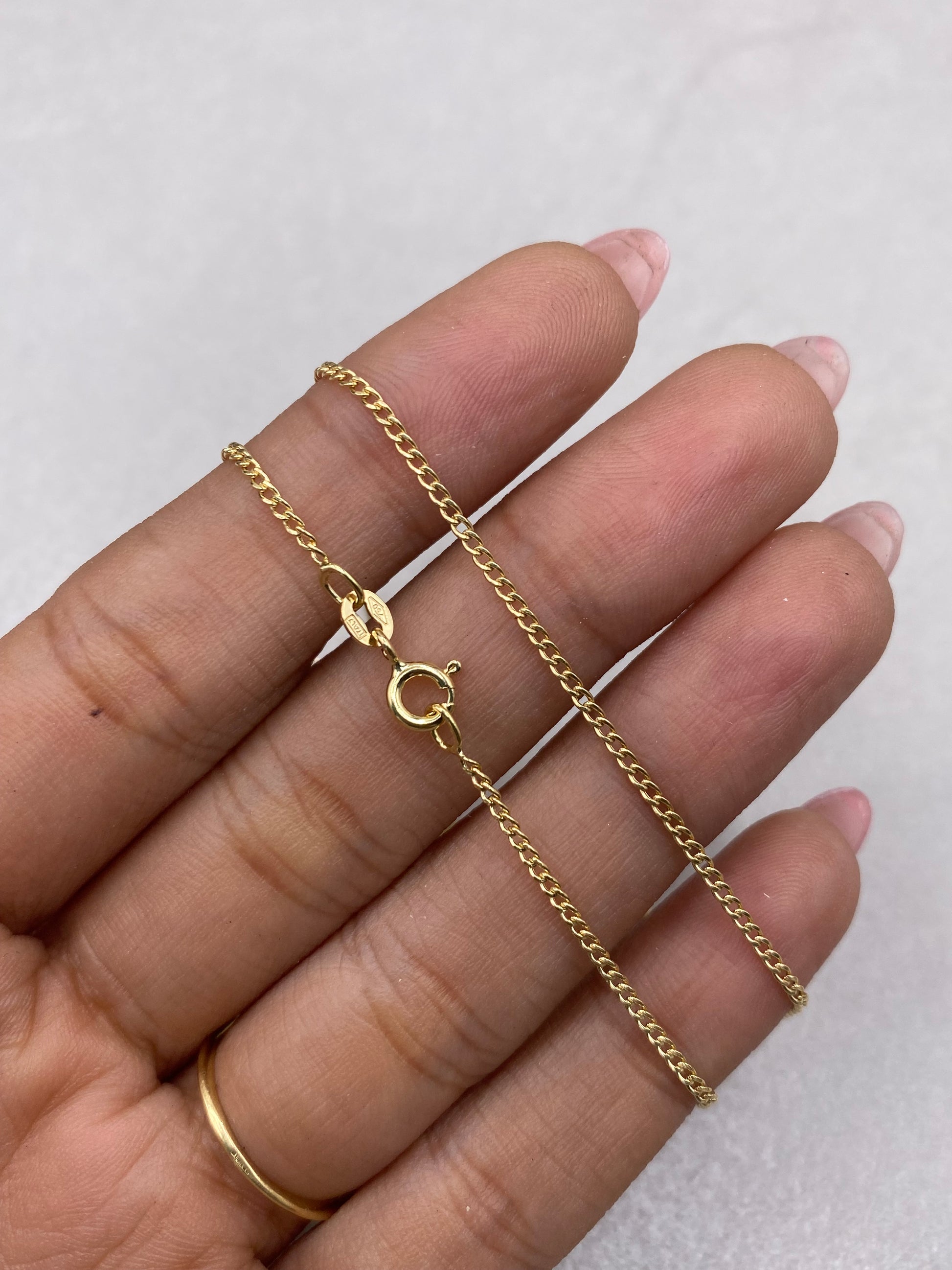 Cadena It cubana Oro amarillo 18k 1,52 Gr / 1,47 mm / 45 Cm