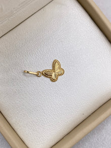 Dije Mariposa Fondo Estrellado 0,45 Gr / 1,80 Cm