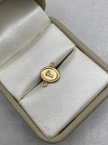Dije letra P ovalado  Oro amarillo 18k 0,34 Gr / 10 mm / 1,5 Cm