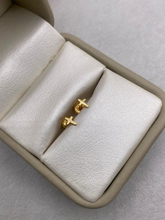 Topos Cruz Lisa (R) Oro amarillo 18k 0,47 Gr / 3,7 mm