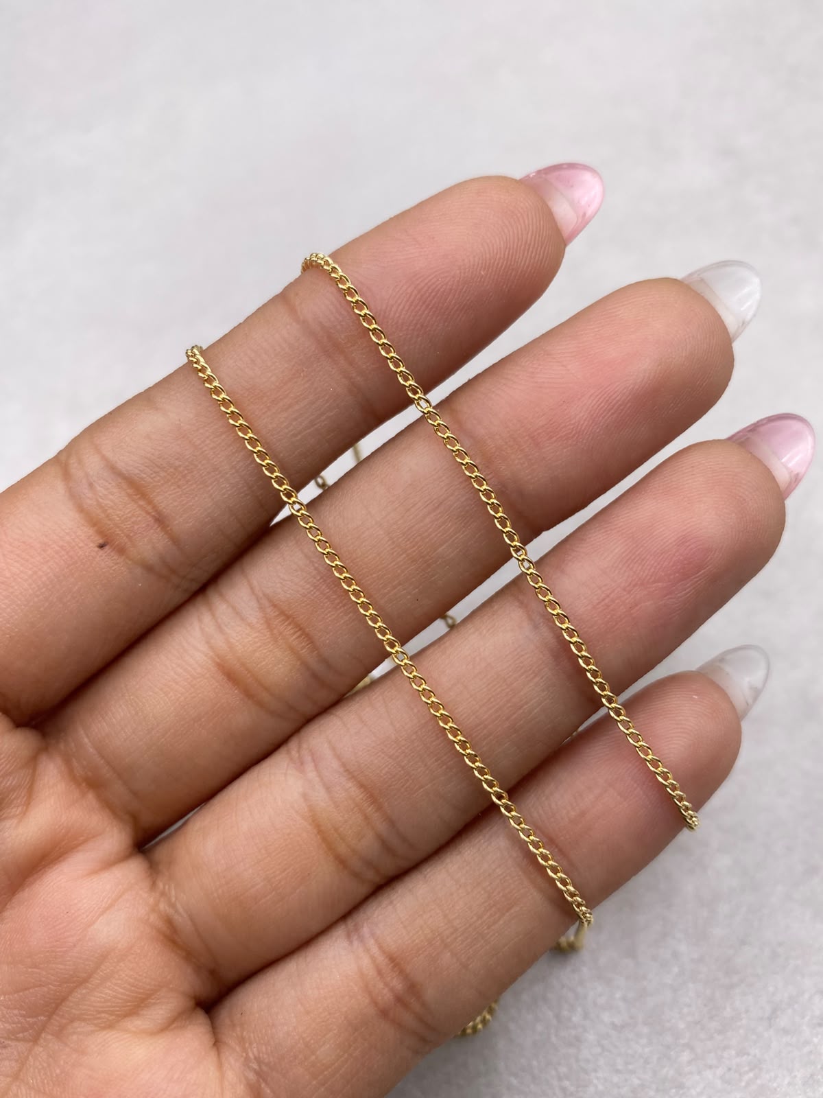 Cadena It mini cubana Oro amarillo 18k 1,53 Gr / 1,0 mm / 50 Cm