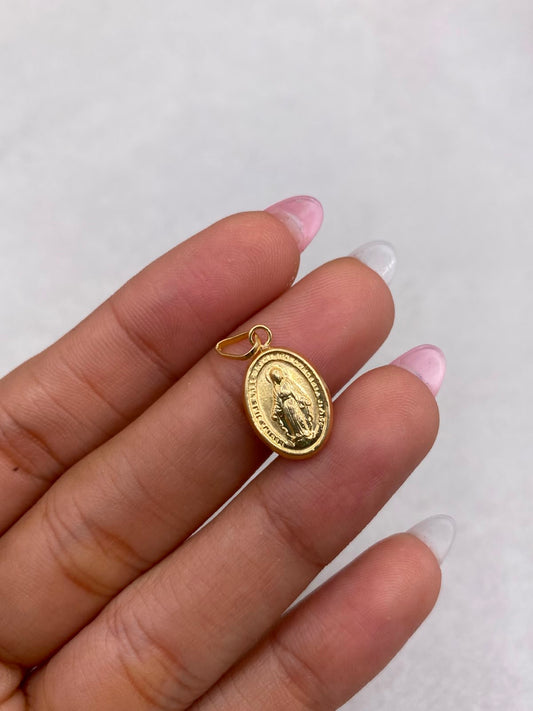 Dije Virgen Milagrosa (R) Oro amarillo 18k 0,53 Gr / 1,6 Cm