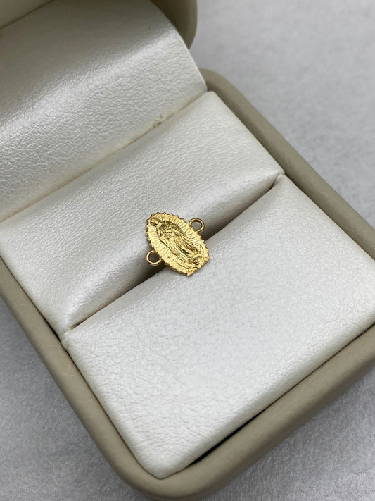 Herraje virgen silueta guadalupe Oro amarillo 18k 0,38 Gr / 2 Cm