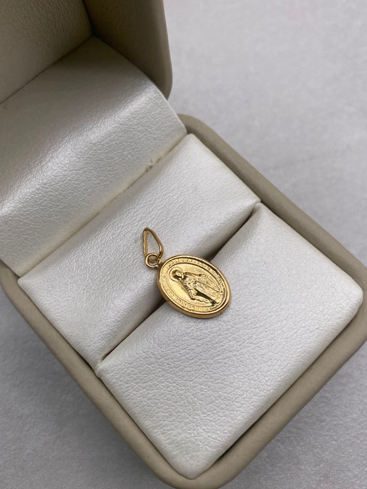 Dije Virgen Milagrosa (R) Oro amarillo 18k 0,53 Gr / 1,6 Cm