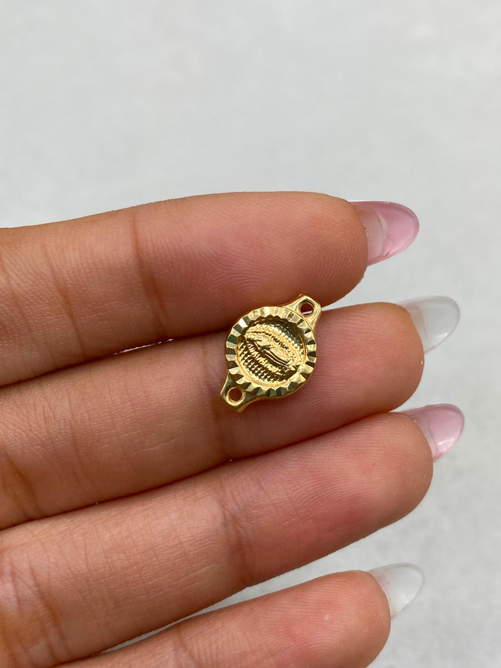 Tobillera Virgen Guadalupe Oro amarillo 18k 0,6 Gr / 1,5 Cm