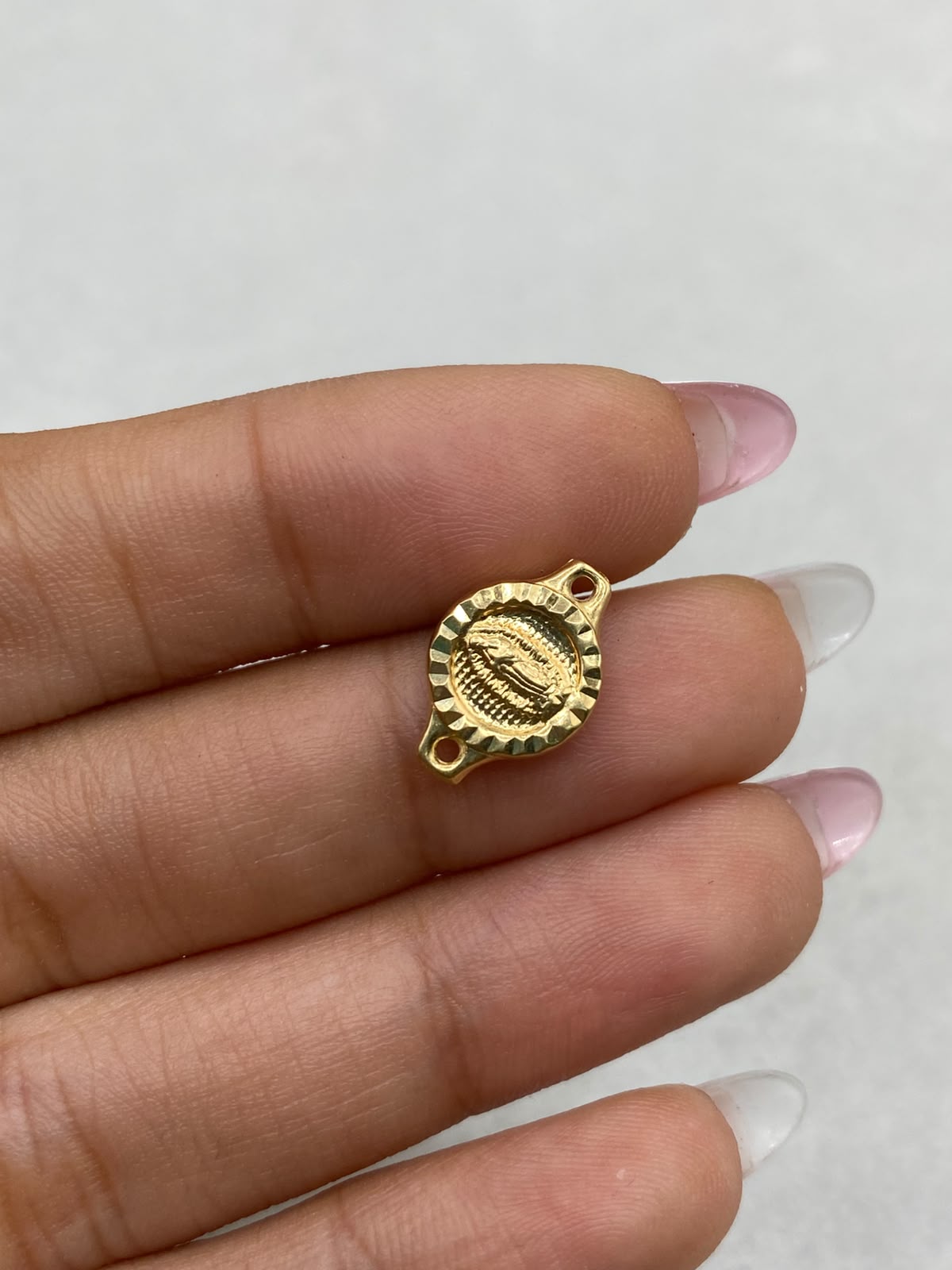 Tobillera Virgen Guadalupe Oro amarillo 18k 0,6 Gr / 1,5 Cm