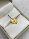 Dije virgen milagrosa (R) Oro amarillo 18k 0,54 Gr / 12 mm / 3 Cm