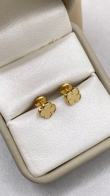 Topos Trebol diamantado Oro amarillo 18k 0,53 Gr / 6.7 mm