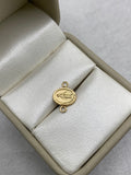 Herraje virgen milagrosa ovalada (R) Oro amarillo 18k 0,31 Gr / 1,5 Cm
