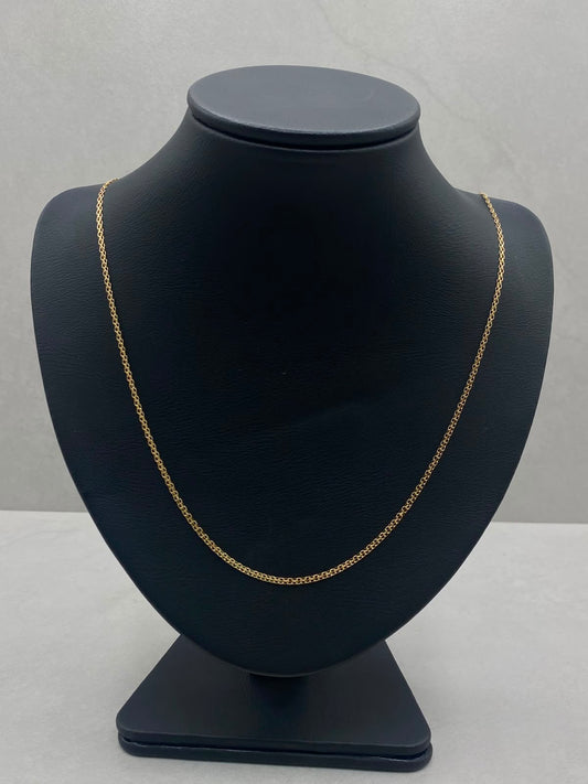 Cadena It china Oro amarillo 18k +1 / 2,26 Gr / 2 mm / 50 Cm