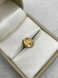 Herraje virgen milagrosa diamantado (R) Oro amarillo 18k 0,52 Gr / 1,3 Cm