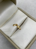 Dije mini cruz  Oro amarillo 18k 0,28 Gr / 0,7 Cm