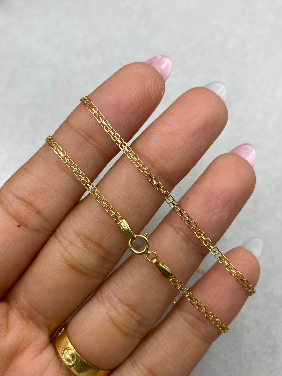 Cadena It china Oro amarillo 18k +1 / 2,26 Gr / 2 mm / 50 Cm