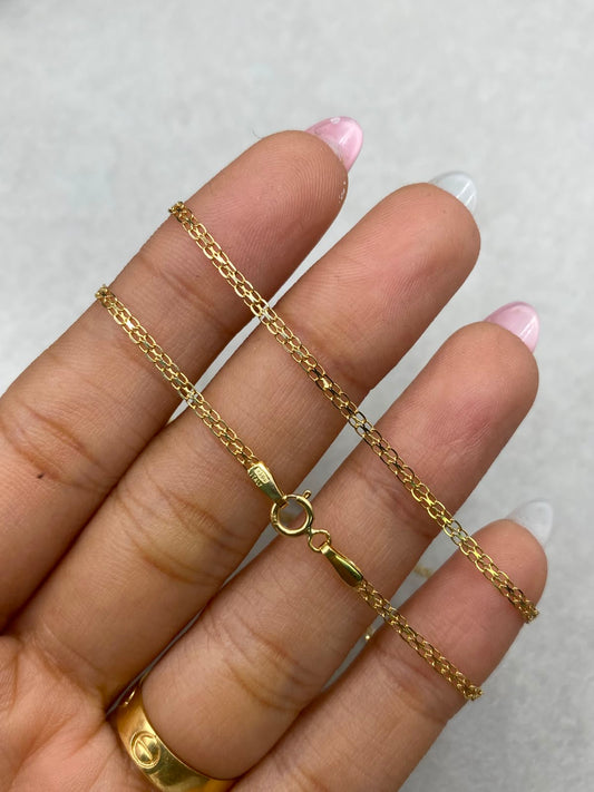 Cadena It china Oro amarillo 18k +1 / 2,26 Gr / 2 mm / 50 Cm