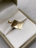 Dije Placa  Oro amarillo 18k 0,97 Gr / 2,2 Cm