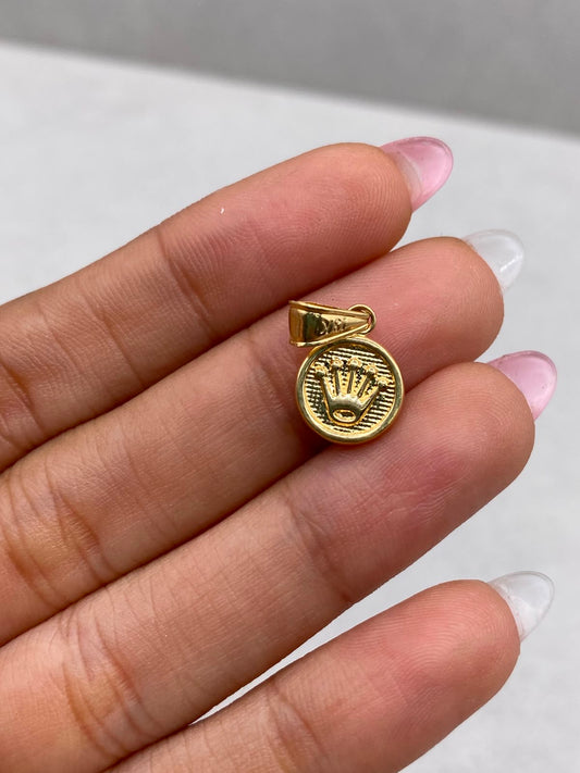 Dije Corona RX Oro amarillo 18k 0,61 Gr / 1,8 Cm