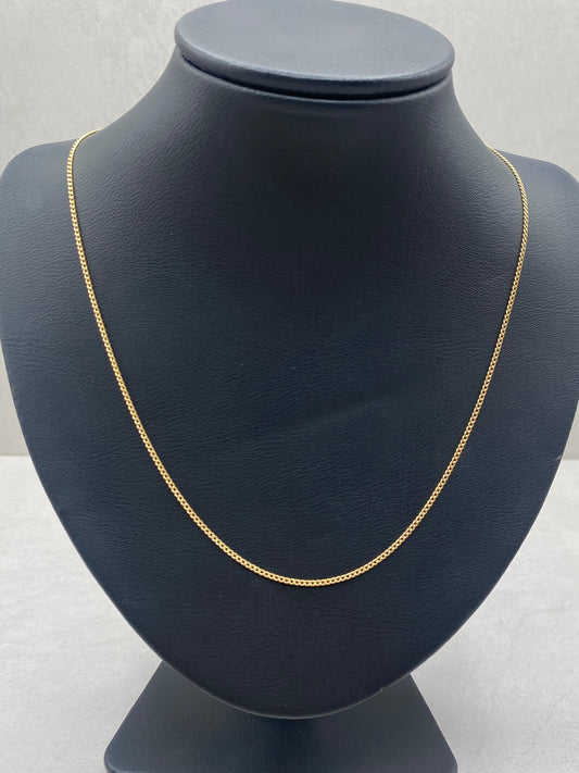 Cadena It cubana Oro amarillo 18k 1,52 Gr / 1,47 mm / 45 Cm