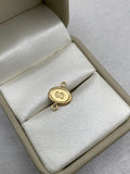 Herraje letra S ovalado (R) Oro amarillo 18k 0,33 Gr / 1,0 Cm