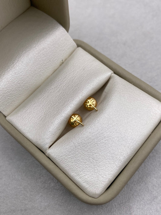Topos cruz lisa mediana (r) Oro amarillo 18k 0,56 Gr / 3,61 mm