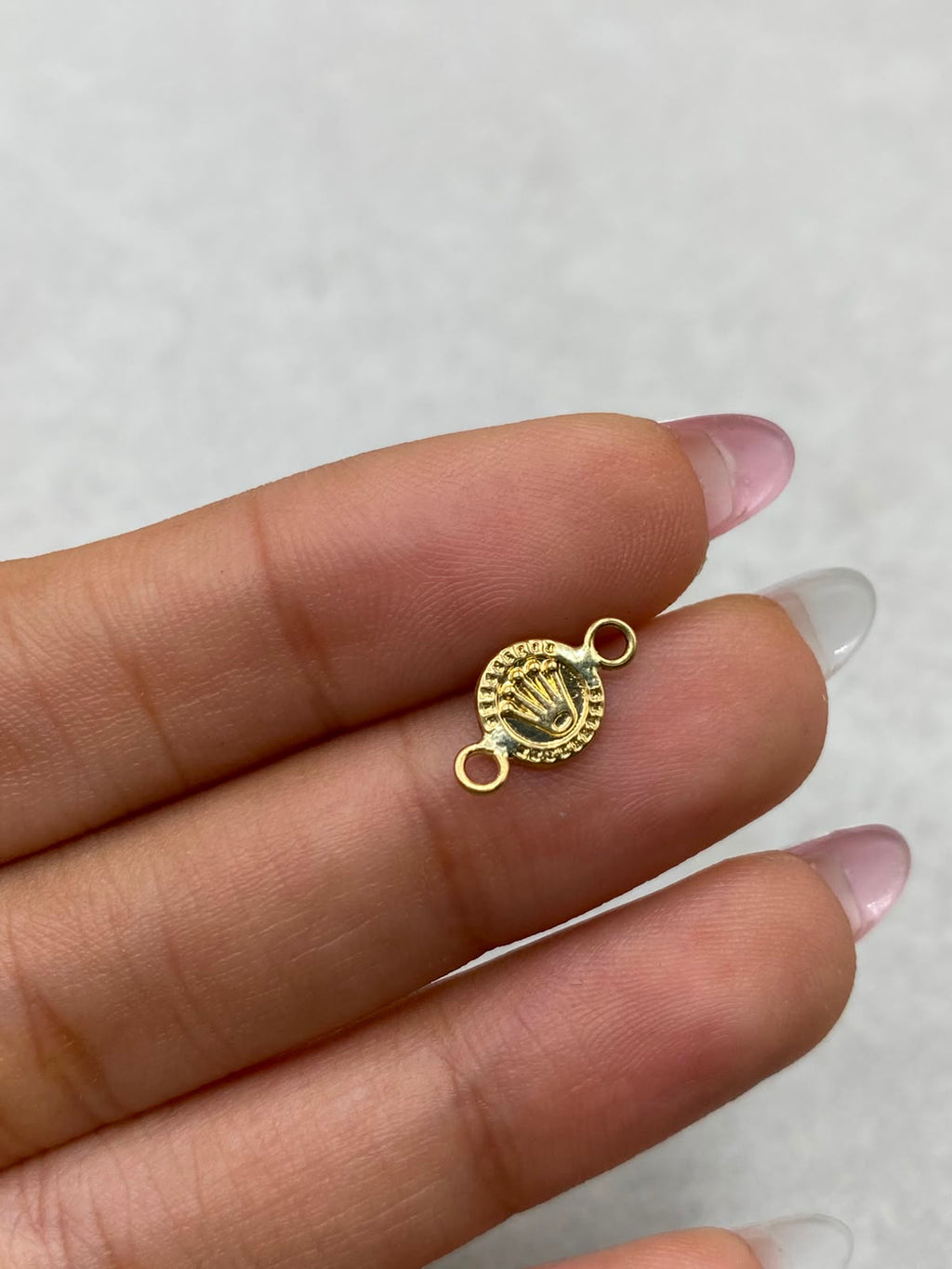 Herraje Corona RX Oro amarillo 18k 0,24 Gr / 1,3 Cm