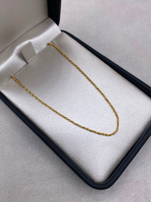 Cadena It mini lazo Oro amarillo 18k +1 / 0,88 Gr / 1,0 mm / 45 Cm