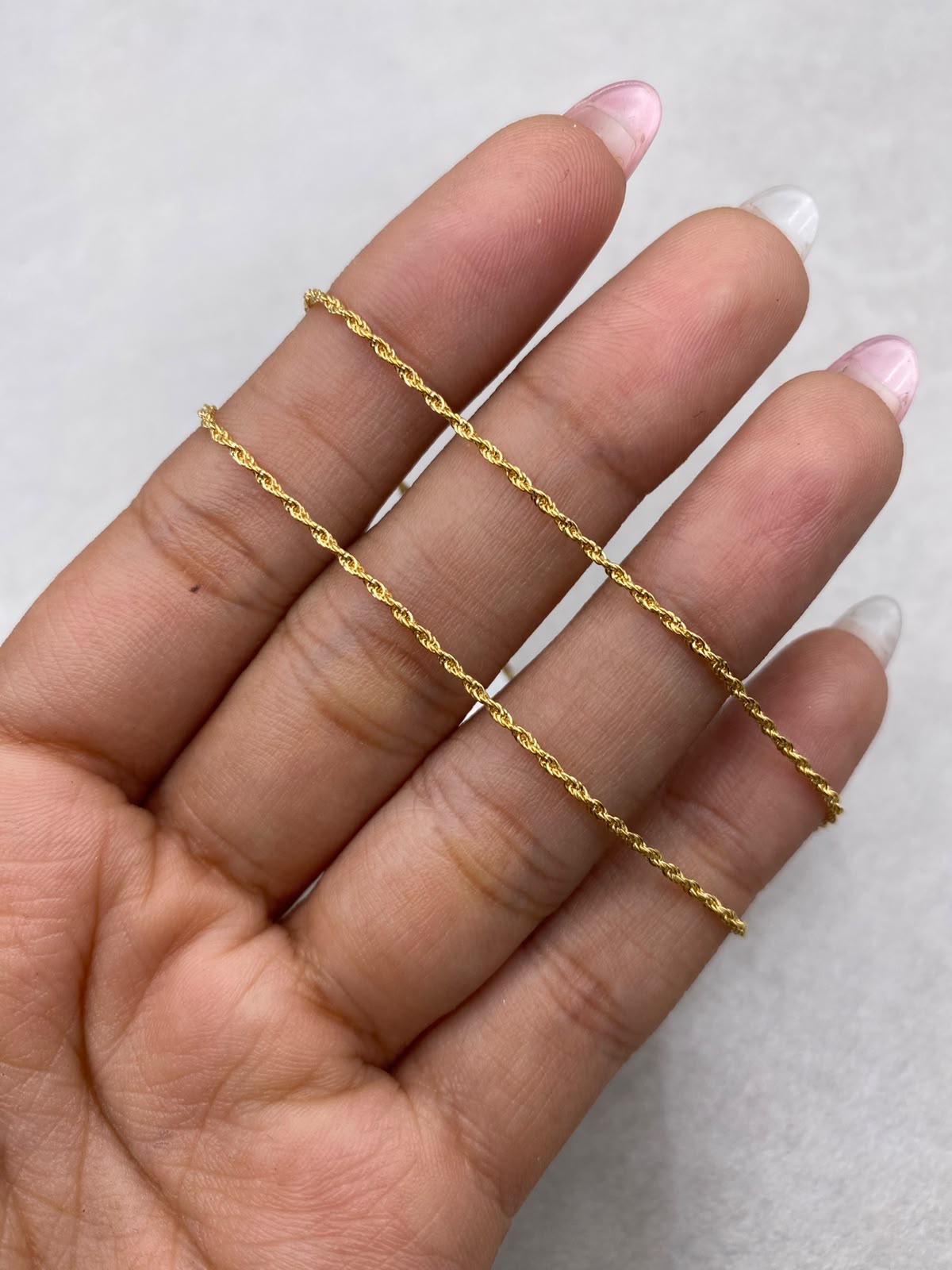 Cadena It mini lazo Oro amarillo 18k +1 / 0,88 Gr / 1,0 mm / 45 Cm