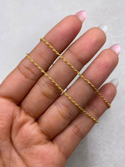 Cadena It mini lazo Oro amarillo 18k +1 / 0,88 Gr / 1,0 mm / 45 Cm