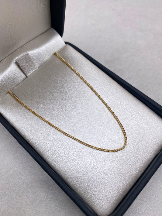 Cadena It mini cubana Oro amarillo 18k 1,68 Gr / 1,0 mm / 50 Cm