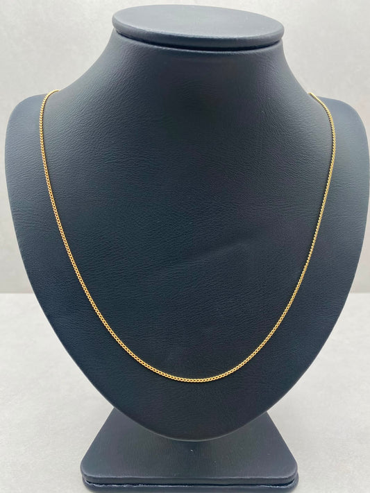 Cadena It mini cubana Oro amarillo 18k 1,68 Gr / 1,0 mm / 50 Cm