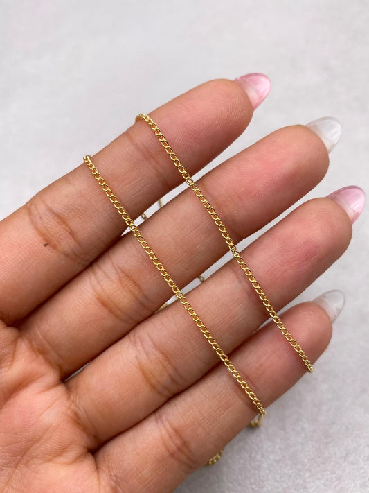 Cadena It mini cubana Oro amarillo 18k 1,68 Gr / 1,0 mm / 50 Cm