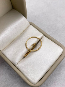 Candonga imperdible lisa (r) Oro amarillo 18k 0,60 Gr / 2,0 Cm