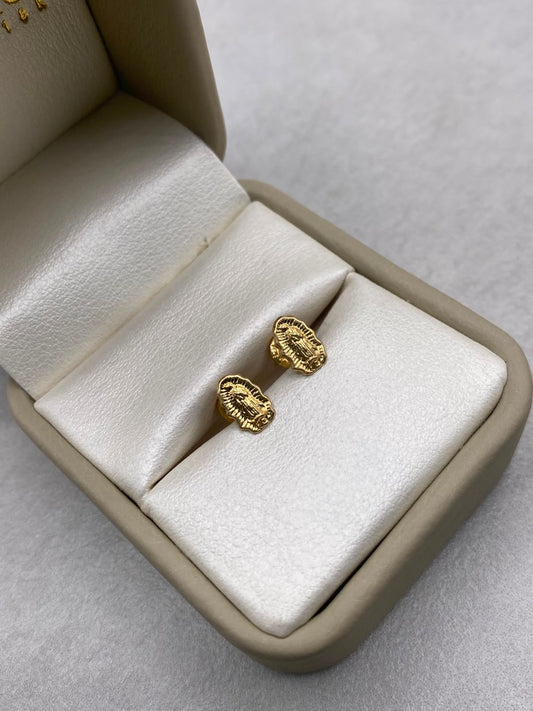 Topos silueta virgen de guadalupe  Oro amarillo 18k 0,64 Gr / 5,42 mm