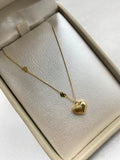 Cadena It set cadena franco + dije corazon  Oro amarillo 18k +3 / 1,05 Gr / 1,0 mm / 45 Cm