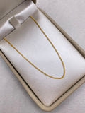 Cadena It cubana Oro amarillo 18k 1,50 Gr / 0,9 mm / 60 Cm